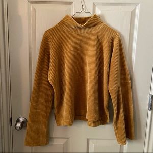Madewell Velour Corduroy Mockneck Top